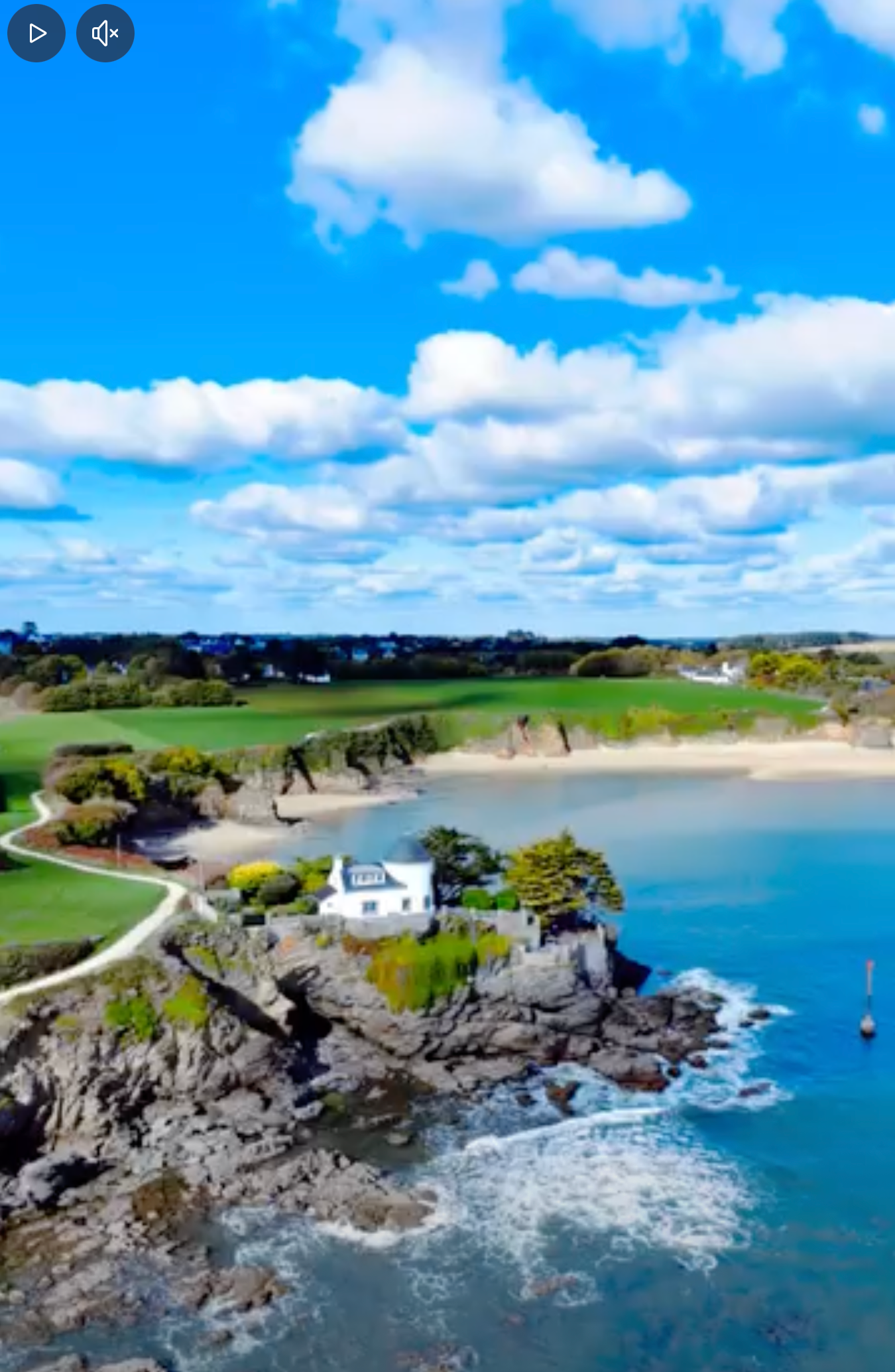 Overlooking one of Brittany’s most beautiful beaches